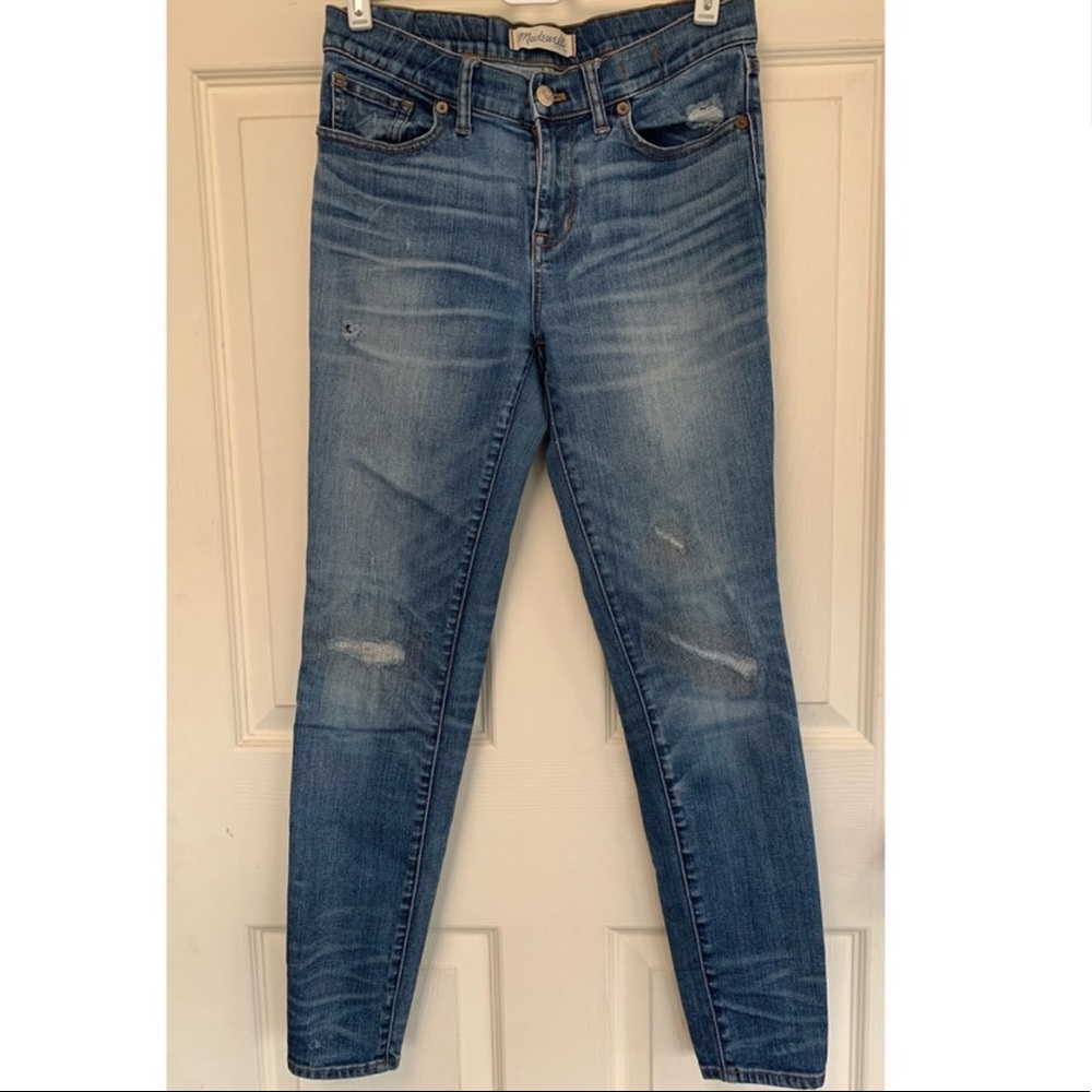 Madewell skinny distressed jeans